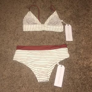 Boys and Arrows stripe bikini